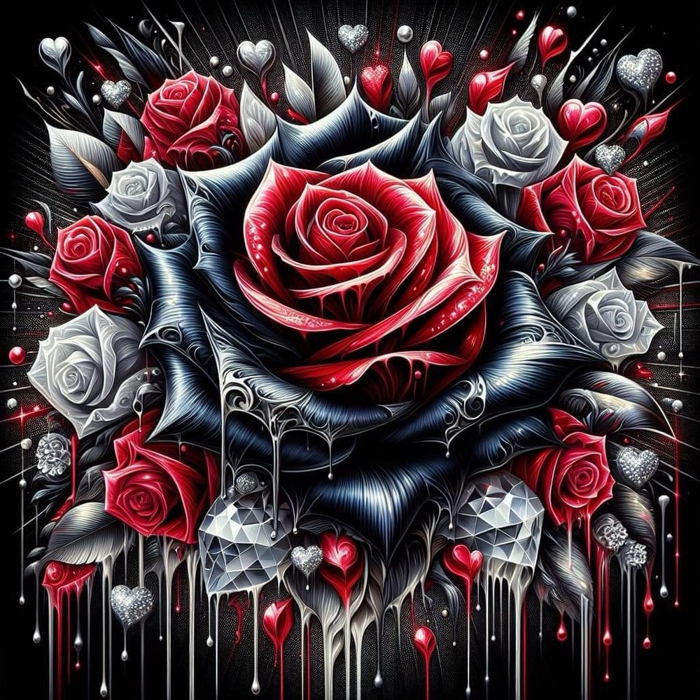 Drippy rose 20 oz tumbler